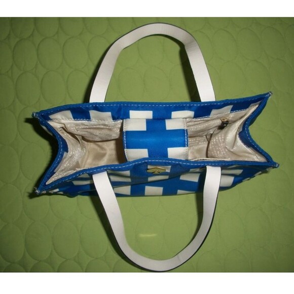 Kate Spade STORYBOOK Blue Elise Berry Tote EUC - Picture 8 of 16